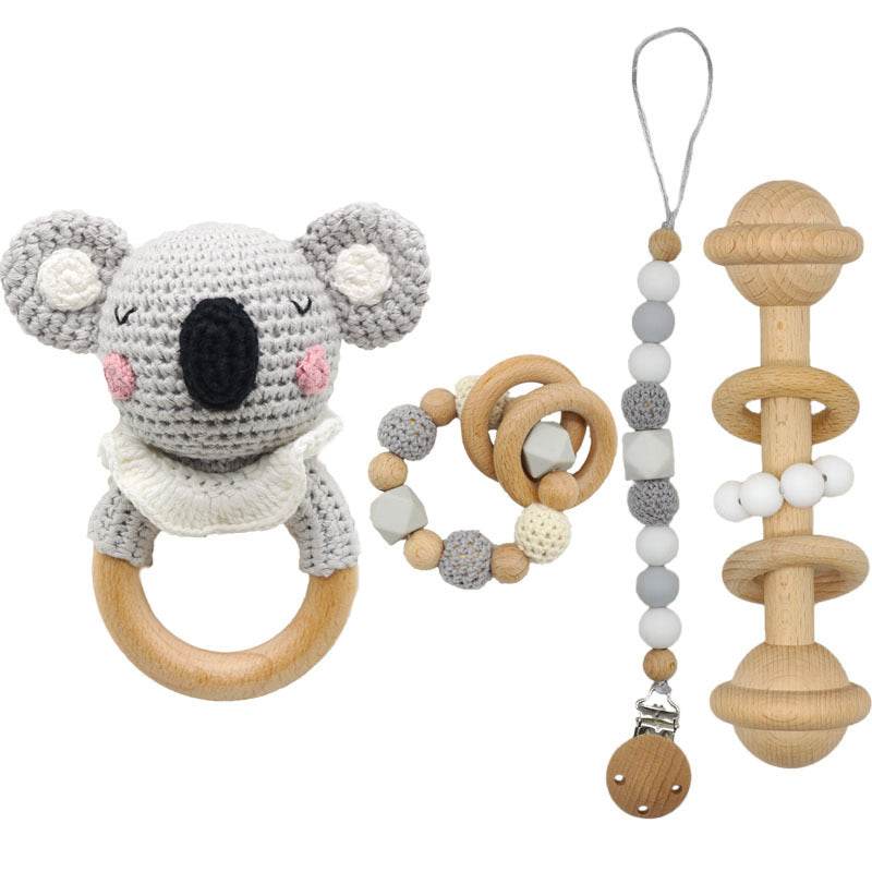 DIY Crochet Molar Appease Toy Koala Animal Molar Stick Baby Teether Kit - Here2Save