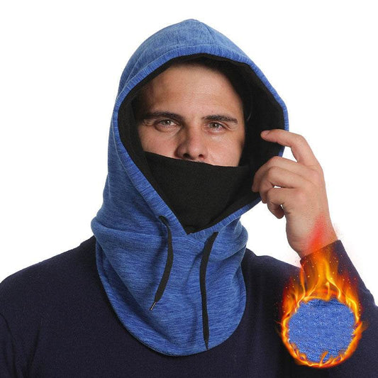 2-in-1 Hat Winter Scarf Windproof And Cold-proof Thickened Warm Cycling Riding Pullover Caps For Women Men - Here2Save