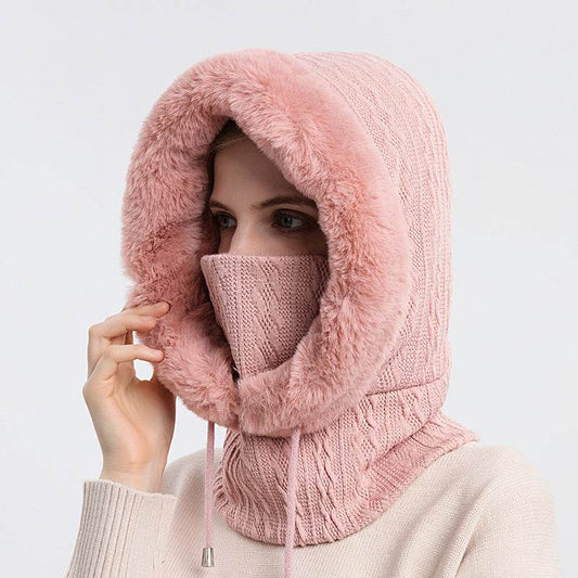 Outdoor Cycling Headgear Cold And Warm Bib Integrated - Here2Save