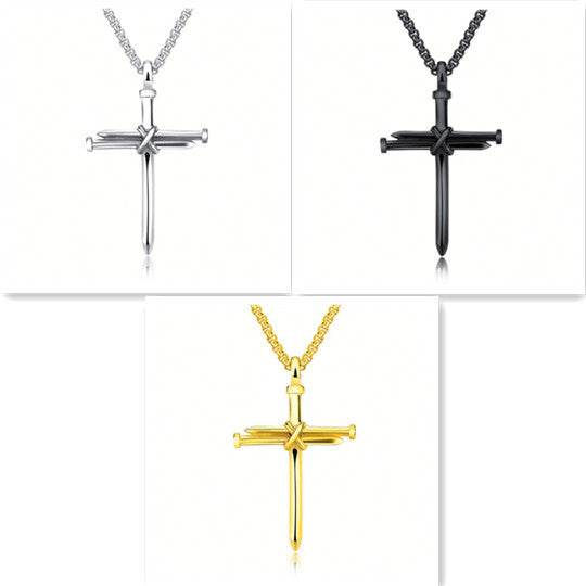 Stainless Steel Titanium Steel Alloy Nail Necklace - Here2Save