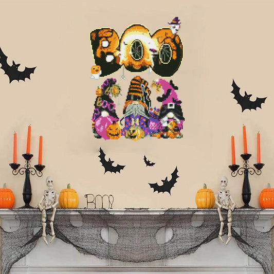 Cartoon Halloween Round Diamond Sticker - Here2Save