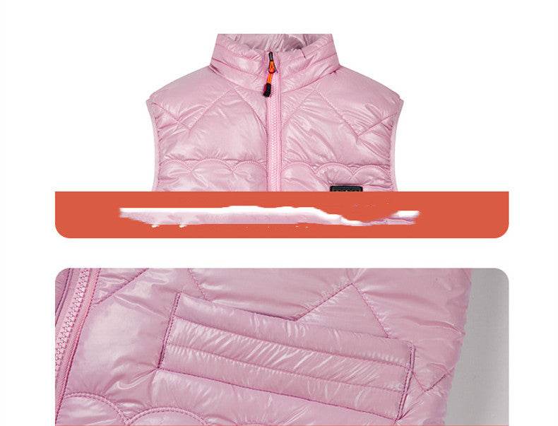 Women's Self-heating Vest Heated Jacket Three-control USB Electric Heating Lasting - Here2Save