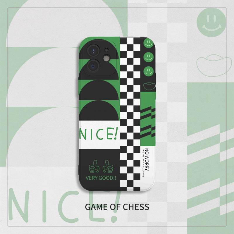 Checkerboard Mobile Phone Case Retro Men And Women - Here2Save