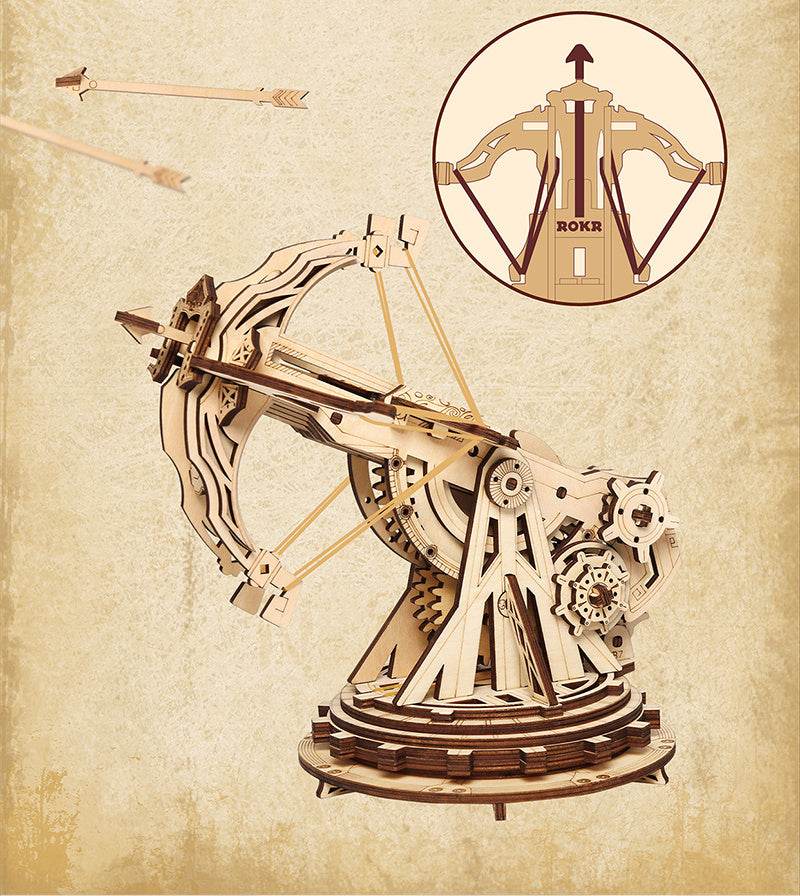 Robotime ROKR Siege Heavy Ballista 3D Wooden Puzzle War Game Assembly Toys Gifts for Children Boys Kids KW401 Dropshipping - Here2Save