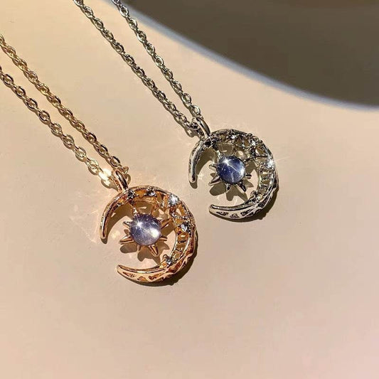 Explosive Style Star And Moon Necklace Female Trend - Here2Save