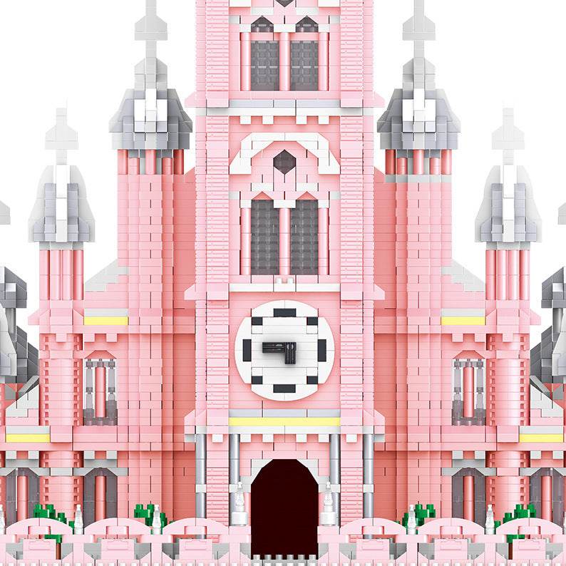 Red Church Model Decompression Building Blocks Educational Toys - Here2Save