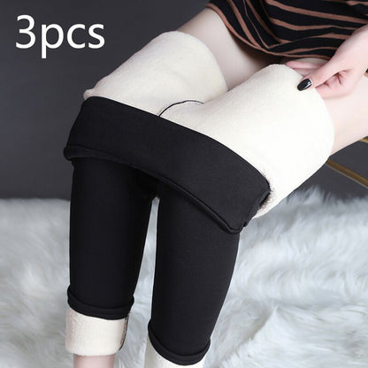 Winter Leggings Warm Thick High Stretch Lamb Cashmere Leggins Skinny Fitness Woman Pants - Here2Save