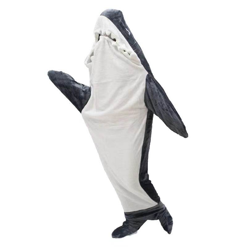 Cartoon Shark Sleeping Bag Pajamas Office Nap Shark Blanket Karakal High Quality Fabric Mermaid Shawl Blanket For Children - Here2Save