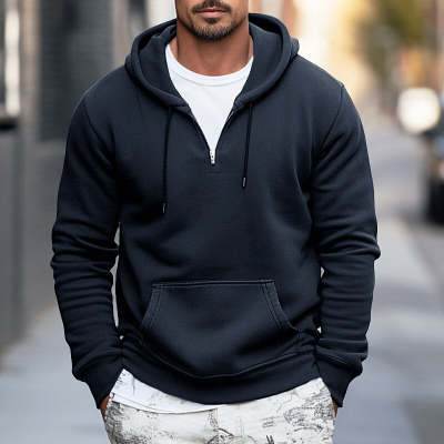 Fall Winter Fashion Coat Zipper Hooded Sweater - Here2Save