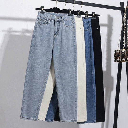 Women's High-waist Straight-leg Cropped Jeans - Here2Save