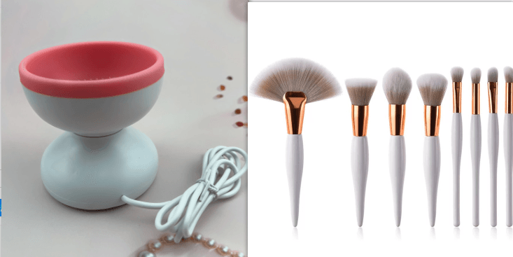 Portable USB Makeup Brush Cleaner Machine Electric Cosmetic Brush Cleaning Washing Tools Automatic Clean Makeup Brushes - Here2Save