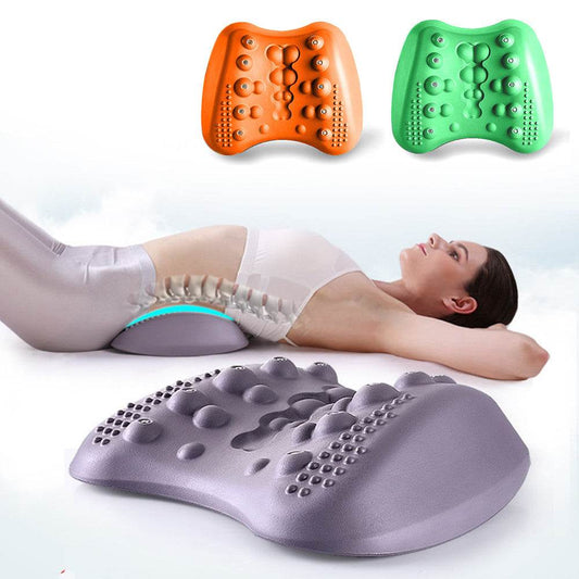 Lumbar Support Pillow For Lower Back Pain Relief Lower Back Stretcher Massager For Chronic Lumbar Pain Relief & Herniated Disc - Here2Save