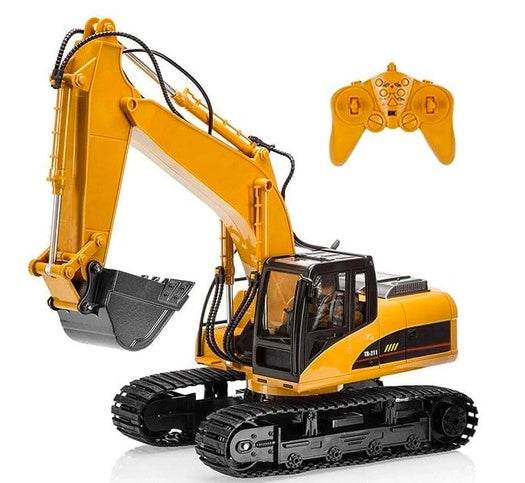 Channel remote control excavator alloy version 2.4G wireless remote control vehicle engineering vehicle excavator children's toys - Here2Save
