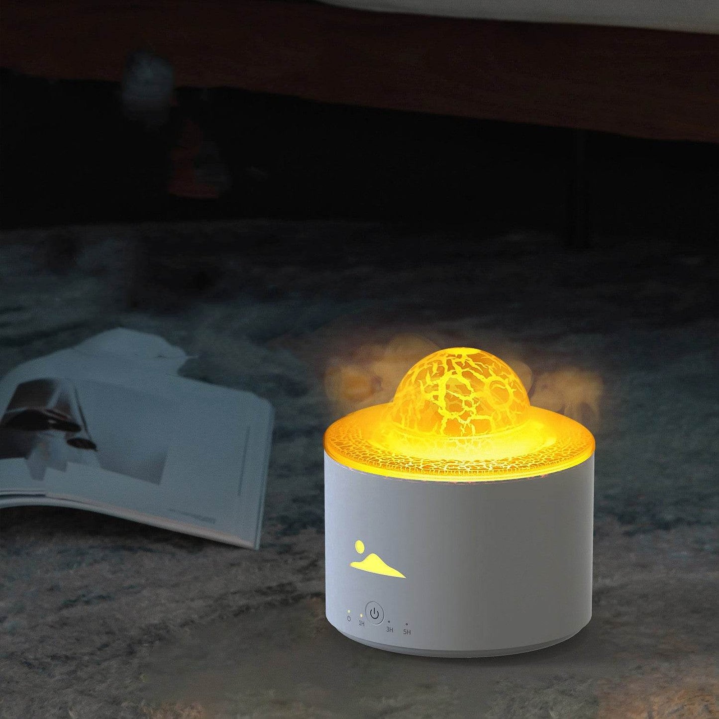 Planet Volcano Aroma Diffuser Home Bedroom Colorful Dazzling - Here2Save