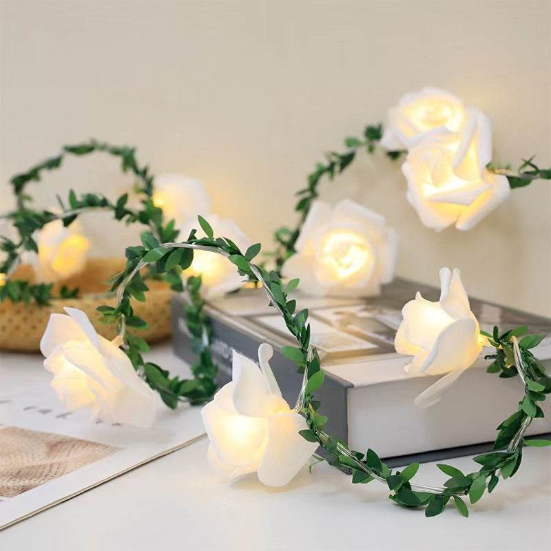 LED Light String Simulation Green Leaf Vine - Here2Save