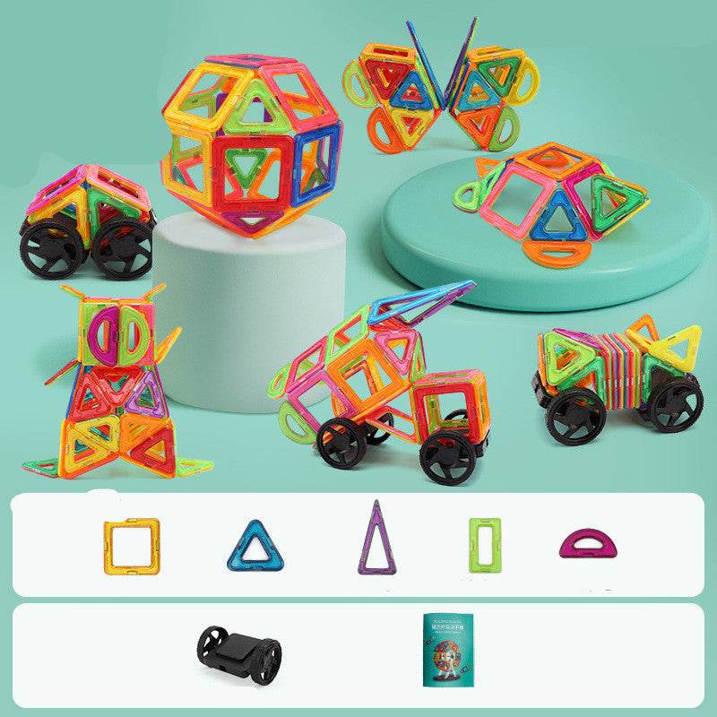 Magnetic piece building blocks change pulling magnetic piece children early education educational toy set magnetic piece - Here2Save