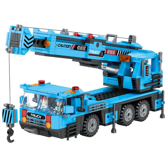 Children's Small Particle Building Blocks Toys Assembling Engineering Car Crane Excavator Intelligence Brain Assembly Boy Gift - Here2Save