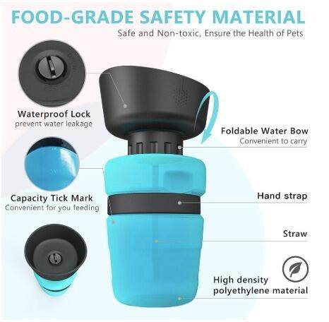 Pet Outdoor Foldable Bottle Dog Travel Water Bottle Dog Water Dispenser - Here2Save