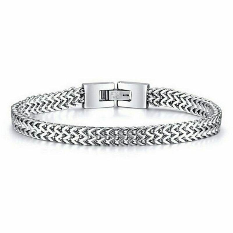 Stylish Stainless Steel Chain Bracelet For Men Personality Charm Chain Bracelets Male Jewelry - Here2Save