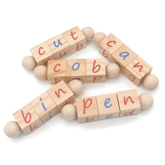 Montessori Phonetic Reading Blocks - Here2Save