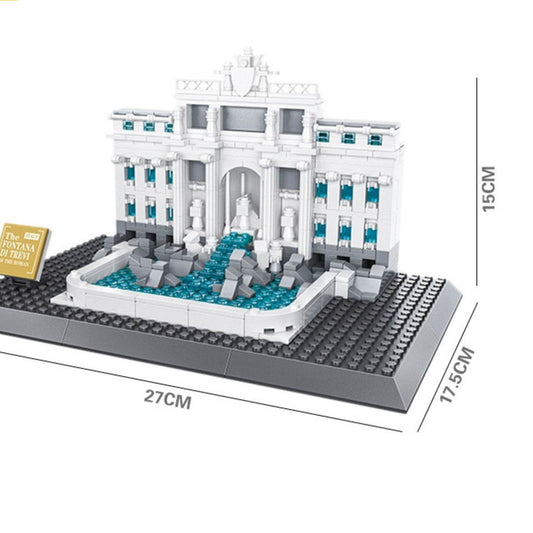 Building landmark assembled building blocks - Here2Save