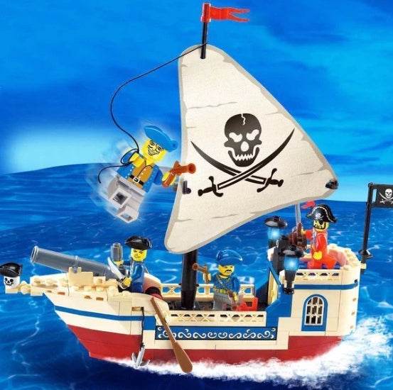 Pirate Ship Building Blocks - Here2Save