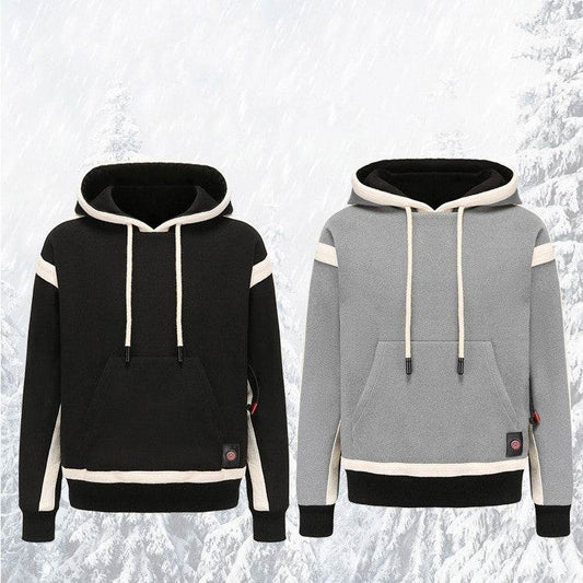 Outdoor New Technology Heated Jacket Heating Brushed Hoody Outerwear - Here2Save
