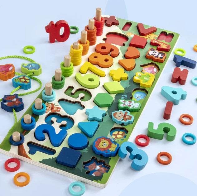 Children 3D Alphabet Number Puzzle Baby Colorful Geometric Digital Letter Educational Toy - Here2Save