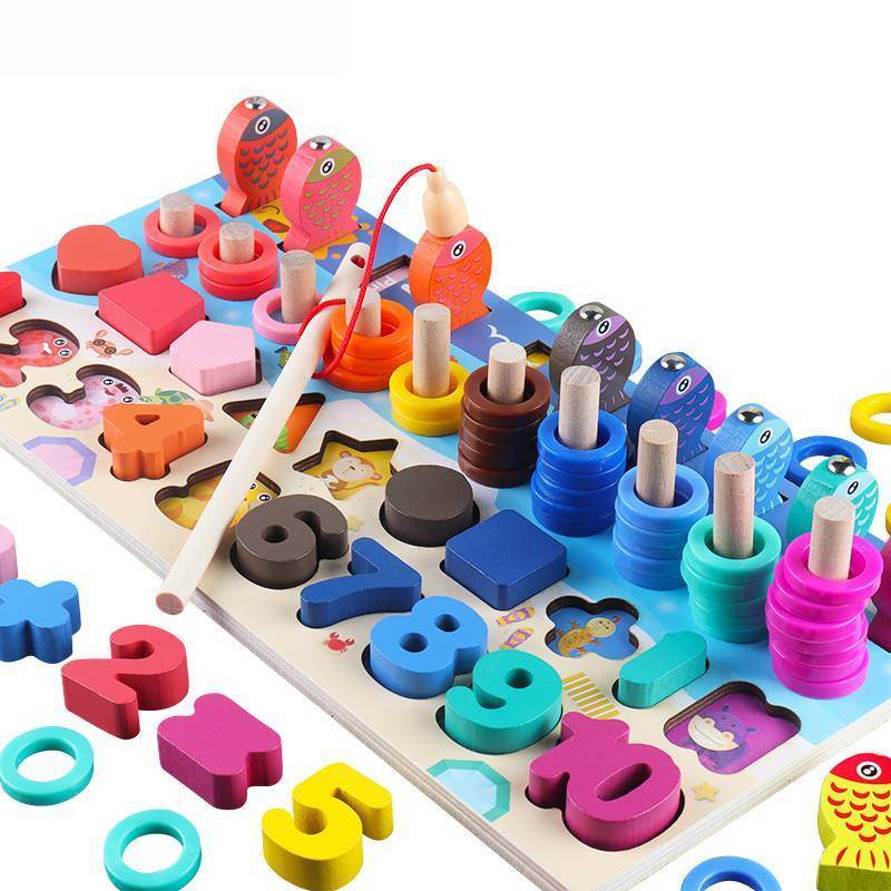 Wooden Children's Digital Toy Logarithmic Board - Here2Save