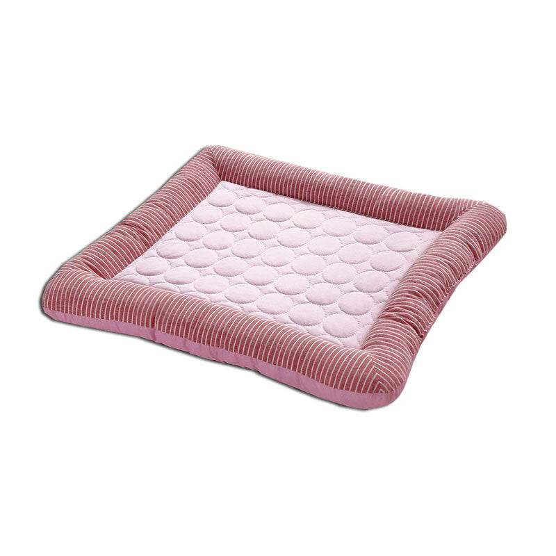 Pet Cooling Pad Bed For Dogs Cats Puppy Kitten Cool Mat Pet Blanket Ice Silk Material Soft For Summer Sleeping Pink Blue Breathable - Here2Save