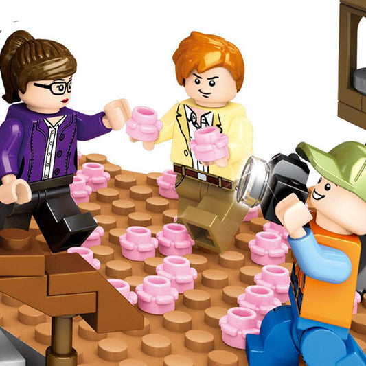 Sakura Street View Model Puzzle Assembled Building Block Toys - Here2Save