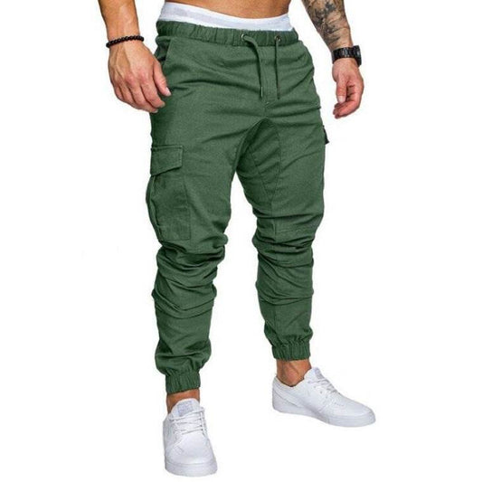 Men's Woven Fabric Casual Pants Drawstring Pants - Here2Save