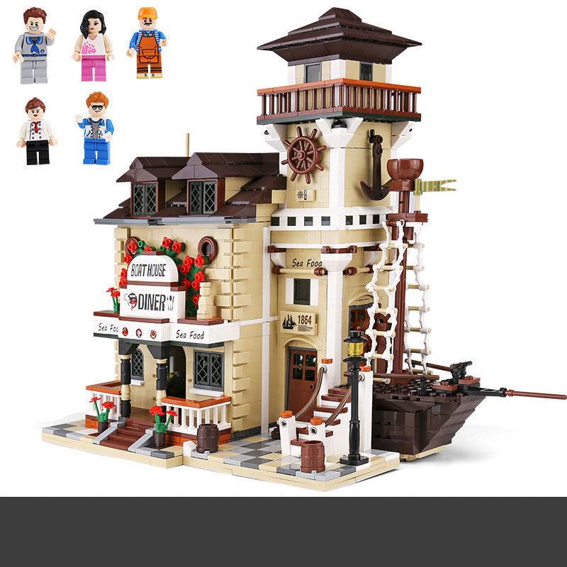 Assembling And Inserting Building Block Toy Model - Here2Save