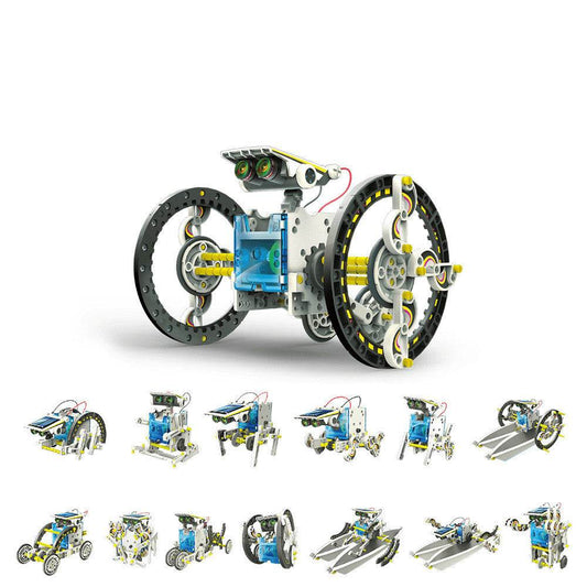 Solar Energy Deformation Robot Puzzle Toy Assembled For Children - Here2Save