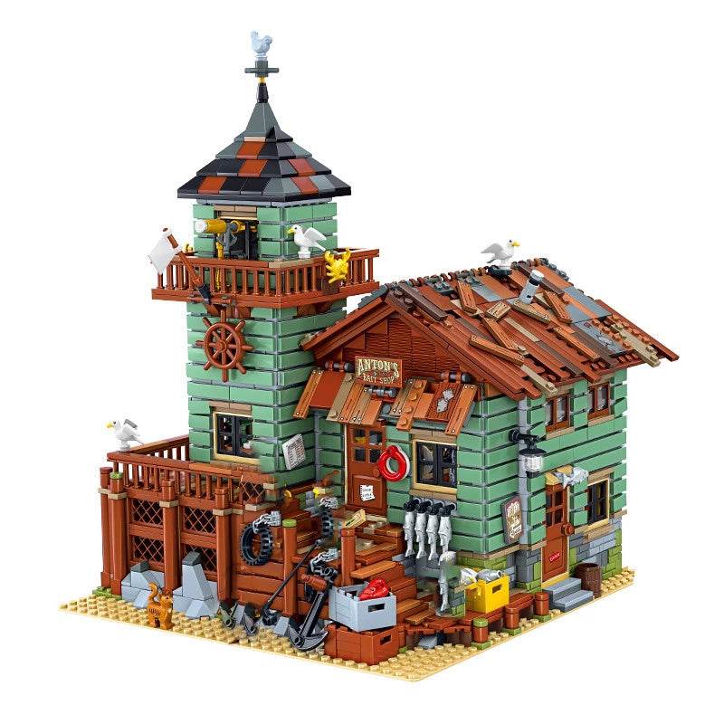 Blocks Bricks Old Fishing House Series Captain's Wharf Toys For Kids Christmas Gifts - Here2Save