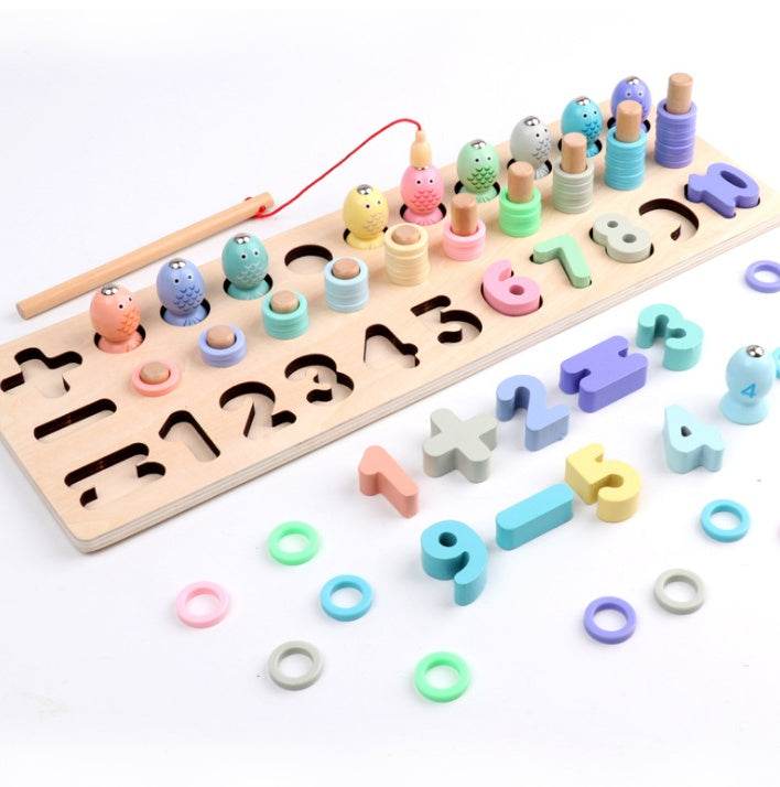 New macaron digital shape three-in-one board educational toys - Here2Save