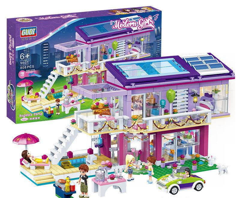 Modern Girl Puzzle Assembling And Inserting Diy Building Block Toys - Here2Save