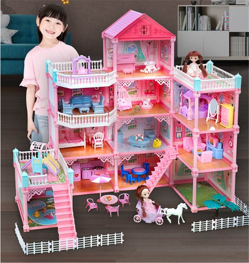 Play House Doll Set Simulation Villa Toy - Here2Save