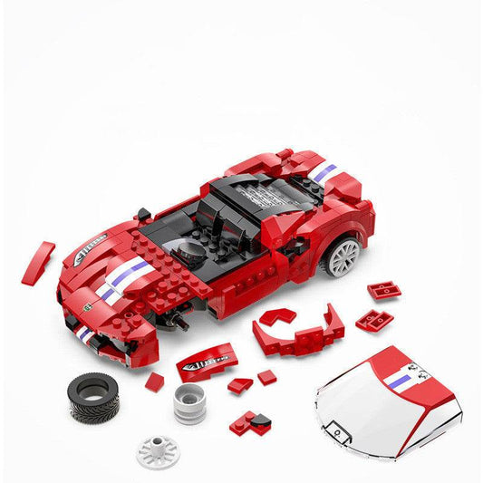Blue Phantom App Programming Remote Control Sports Car Boy Fights Inserting Building Block Toys - Here2Save