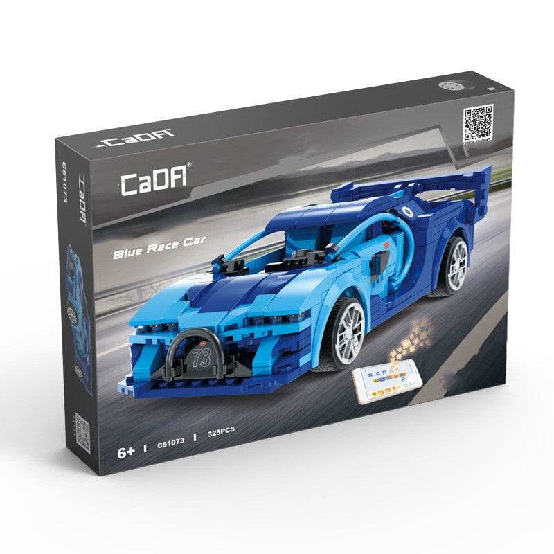 Blue Phantom App Programming Remote Control Sports Car Boy Fights Inserting Building Block Toys - Here2Save