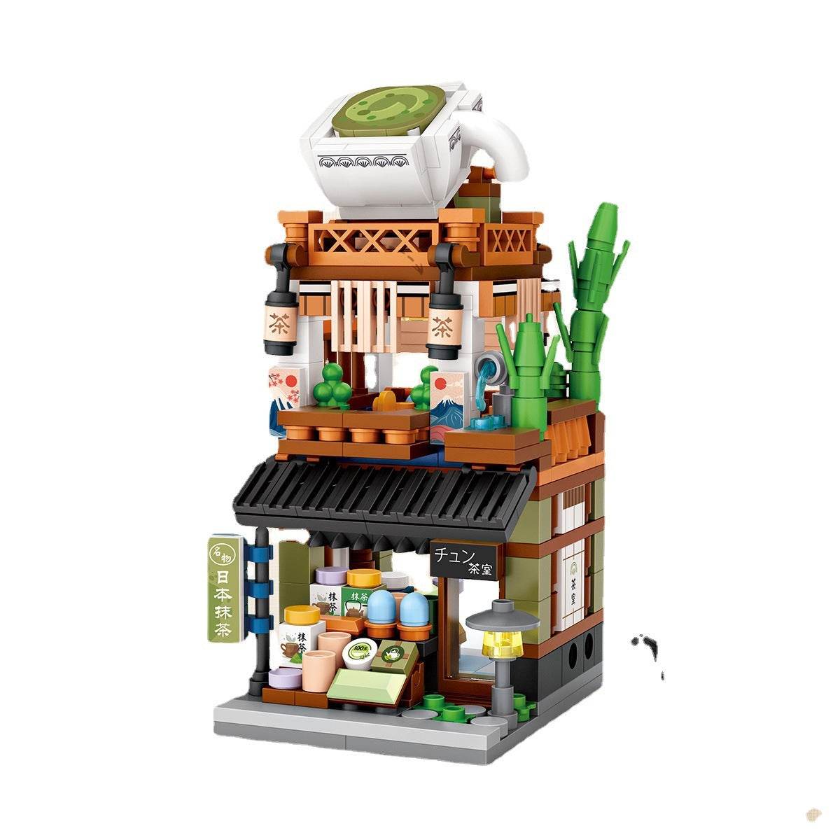 LOZ1653 Hot Spring House New Product Street View Small Particle Building Blocks Mini Children's Toy Building Block Toy Company Gift - Here2Save