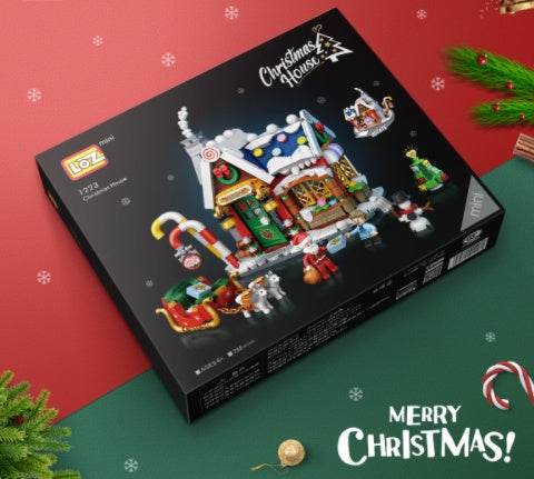 Christmas House Building Blocks Gifts Children'S Toys Puzzle Assembling Creative Ornaments - Here2Save