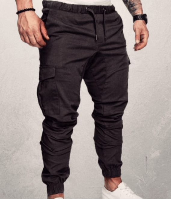 Men's Woven Fabric Casual Pants Drawstring Pants - Here2Save