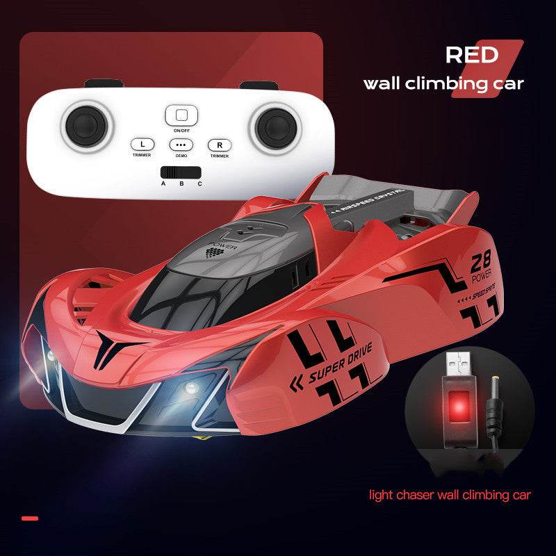 Children's Remote Control Car Wall Suction Car Four-wheel Drive Rechargeable Racing Car - Here2Save