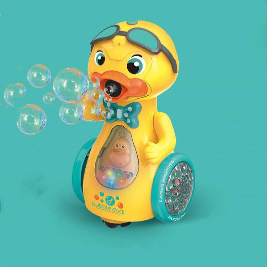 Electric Cartoon Bubble Toy Universal Wheel With Light And Sound Effect Children's Outdoor Indoor Parent-child Toy Gift - Here2Save