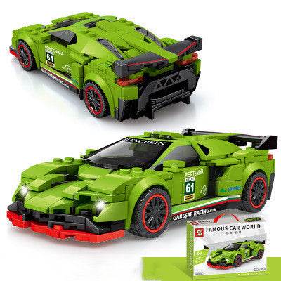 Sports Car Series Assembling Building Blocks Boy Small Particles Assembling Toy Gift - Here2Save