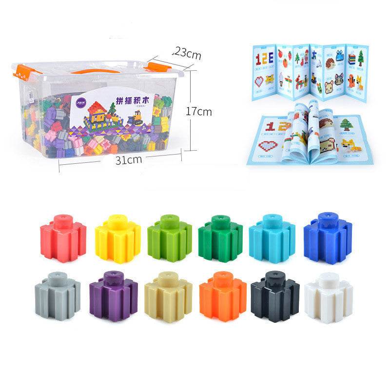 Particle Building Blocks Children's Fight Inserting Baby Early Education Educational Toys - Here2Save