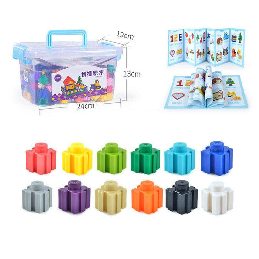Particle Building Blocks Children's Fight Inserting Baby Early Education Educational Toys - Here2Save