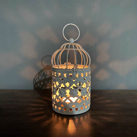 Metal Wrought Iron Bird Cage Decoration Candle Holder Crafts - Here2Save