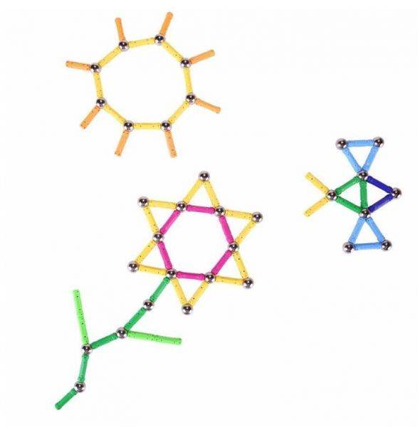 Large Magnet Toy Sticks & Metal Balls Magnetic Building Blocks Construction Toys For Baby Designer Educational Toy For Children - Here2Save
